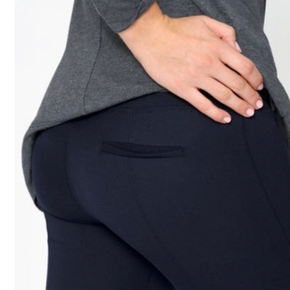 🌼 NWT Lysse navy stretch twill ponte pants - Picture 2 of 16